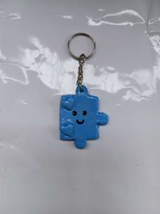 Cute Puzzle Piece Couple Keychains