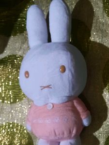 Miffy Plush Doll in Pink Dress