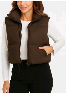 Brown Puffer Vest