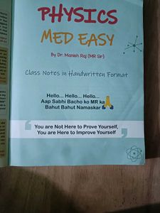 Physics Med Easy 2.0 Class Notes