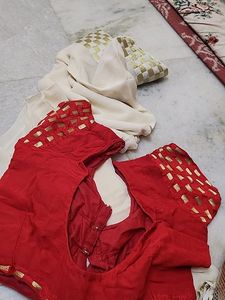 Sober Saree With Stiched Blouse
