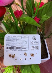 Hoop Earrings Set - Rose Gold Tone