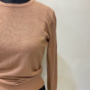 Nude Fitted Long Sleeve Top