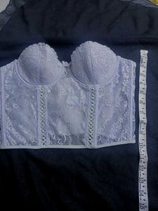 Lilac Lace Corset Top