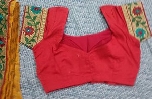 Yellow Embroidered Saree