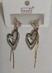 Heart Dangle Earrings😍New✅️