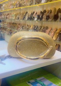 Sparkly Gold Clutch Evening Bag