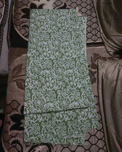 Green Batik Print suit material