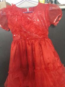 Red Sequin Party Dress