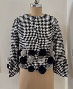 Tweed Jacket with Scarf