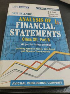 Analysis of Financial Statements Class XII Part B