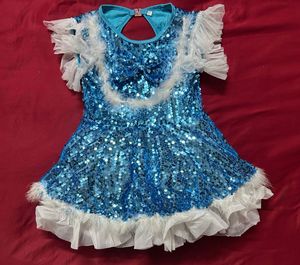 Sparkling Blue Sequin Dress