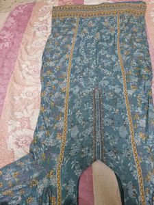 Beautiful Teal Floral Kurta Set