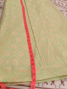 Beautiful Green Brocade rajputi parcha poshak