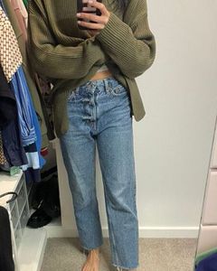 Zara The HW ankle straight jeans
