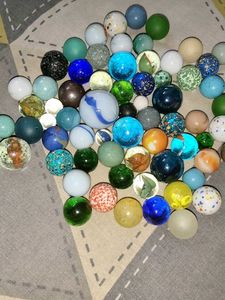 Assorted Glass Marbles Collection
