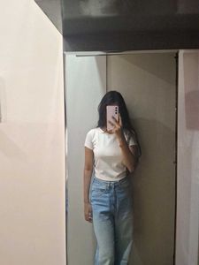 off white croptop