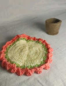 Handmade Crochet Flower Bouquet With Pot
