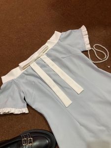 off shoulder Bow Detail Dress