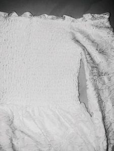 White Off-Shoulder Lace Dress