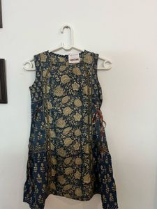 Beautiful Blue Floral Print Kurta