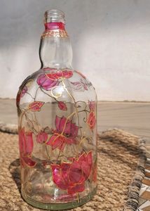 Lotus Bloom Light Bottle Art