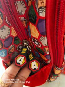 Captain America School Backpack Kids 1-5 Std Kid