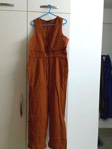 Mast And Harbor Rust Colored Jumpsuit