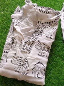 Elephant Print Pajama Set