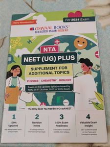 Oswaal NTA NEET (UG) Plus Supplement 2024