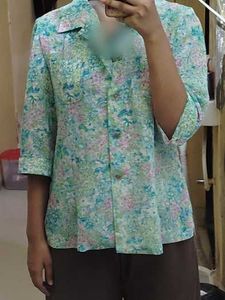 Floral Print Button-Up Shirt