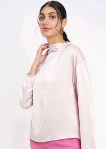 MADAME Pink Regular Fit Top