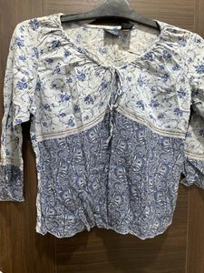 Ladies Designer Blue Top
