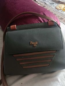 Baggit Olive & Brown Satchel/sling