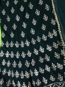 Elegant Dark Green Embroidered Salwar Kameez