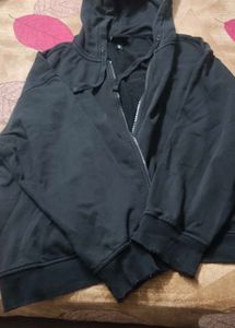 Black Zip-Up Hoodie