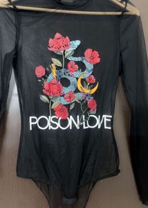 Black Poison Love Bodysuit