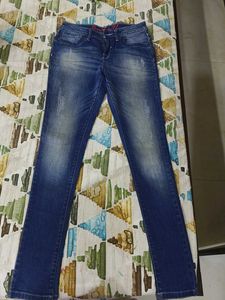 Bare Denim Women's Slim Fit Blue Jeans -Worn Twice