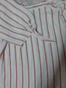 Off-Shoulder Striped Top