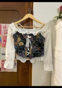 Chic Floral Corset Top