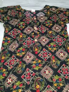 Bohemian black Print Kurta