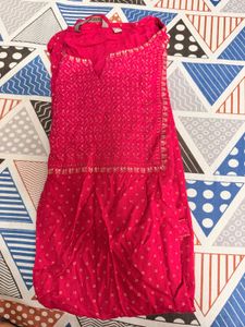 Beautiful Pink Embroidered Kurta set