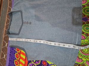 Elegant Grey Cotton Kurta