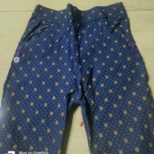 Blue Polka Dot Pants