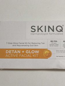 SKINQ Detan + Glow Active Facial Kit