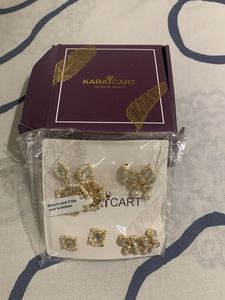 Karatcart Pearl & Kundan Jewellery Set