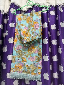Bohemian Floral Print Kurta  cord set