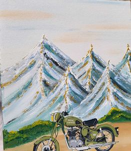 Royal Enfield 3D artwork