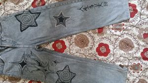 Y2K Star Grunge Baggy Jeans