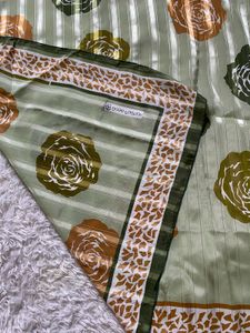 Elegant Green Floral scarf